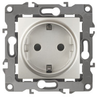 Розетка 2P+E Schuko со шторками Эра 12-2102-15 Б0019326