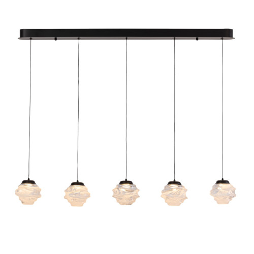 Подвесной светильник Delight Collection MD25030003-5B matt black/clear Подвесной светильник Delight Collection MD25030003-5B matt black/clear