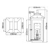 Уличный настенный светильник Hinkley Atwater QN-ATWATER-M-PDB
