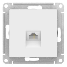 Розетка телефонная RJ11, механизм Systeme Electric AtlasDesign Лотос ATN001381
