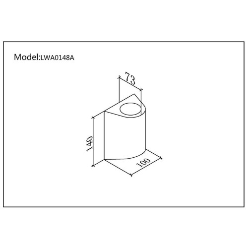 Уличный настенный светильник DesignLed LW-A0148A-BL-WW 002803