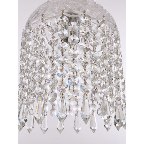 Подвесной светильник Bohemia Ivele Crystal 14781P/16 Ni Drops Подвесной светильник Bohemia Ivele Crystal 14781P/16 Ni Drops