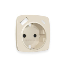 Лицевая панель для розетки с/з со шторками 2USB A+C Ambrella Volt Omega OP3300