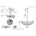 Подвесная люстра Crystal Lux HEDONIST SP24