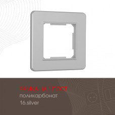 Рамка одноместная Arte Milano 502.16-1.silver