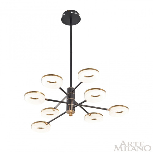 Люстра на штанге Arte Milano Ferrara 276699/8 BK/GD
