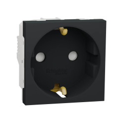 Розетка Schneider Electric Unica New Modular с/з со шторками 16A 250V NU303754