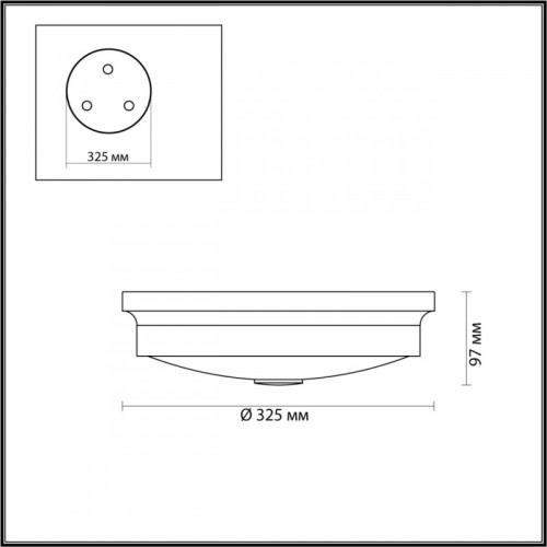 Потолочный светильник Odeon Light 4825/3C
