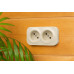 Розеточный блок двойной б/з Legrand Quteo 782261