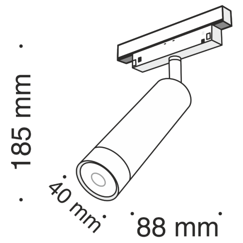 Трековый светильник Maytoni Track lamps TR019-2-7W3K-B