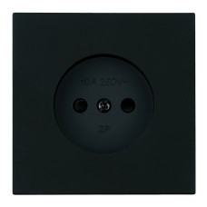 Розетка 1-местная с защитной шторкой (механизм) Stekker б/з Мия 250В 16А RST16-3109-05 черный бархат 50453