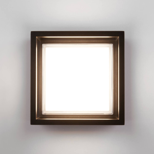 Уличный настенный светодиодный светильник Elektrostandard 1533 Techno Led чёрный 4690389163302