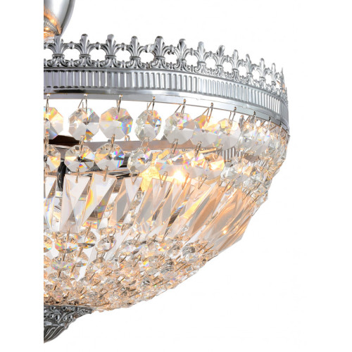 Люстра на штанге Natali Kovaltseva ROCOCO 81406/4C CHROME