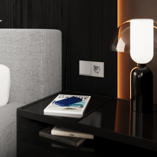 Перекрестный переключатель двухклавишный встраиваемый VOLTUM S70 VLS020502 Перекрестный переключатель двухклавишный встраиваемый VOLTUM S70 VLS020502