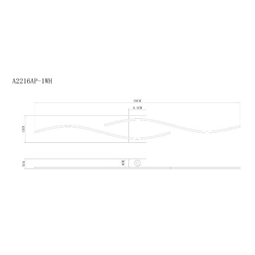 Настенный светильник Arte Lamp Aludra A2216AP-1WH