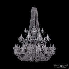 Подвесная люстра Bohemia Ivele Crystal 1409/20+10+5/530/h-203/3d Ni