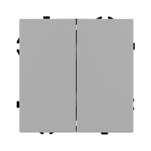 Механизм звонкового выключателя двухклавишный Arlight SWT-NOBE-MKR2-SFPL-IS (230V, 10A) (Никель) 061786