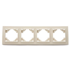 Рамка 4-местная горизонтальная Stekker PFR00-9004-02 39243