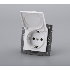 Механизм розетки влагозащищённый Arlight SCT-MCP-PL-WH-V (250V, 16A) 049833