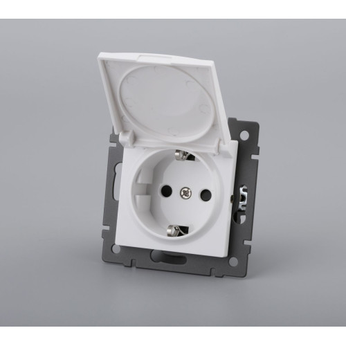 Механизм розетки влагозащищённый Arlight SCT-MCP-PL-WH-V (250V, 16A) 049833
