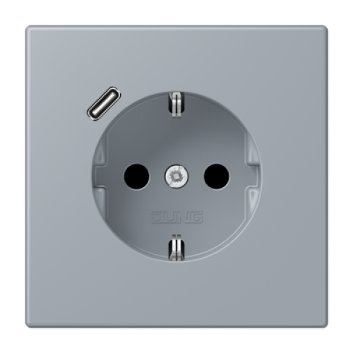 Розетка 2K+З USB Typ C Jung LC1520-18C257