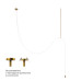 Потолочный светильник Loft IT Thread 10388C Brass