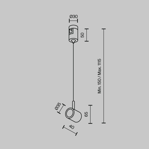 Коннектор с тросовым подвесом для магнитного шинопровода Maytoni Technical Tau Flarity TRA154SW-1B Коннектор с тросовым подвесом для магнитного шинопровода Maytoni Technical Tau Flarity TRA154SW-1B