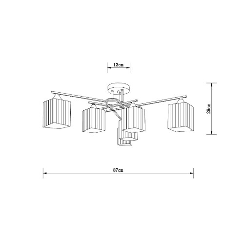 Потолочная люстра Arte Lamp Largo A4497PL-6AB