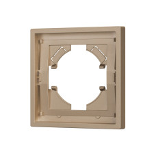 Рамка пластиковая на 1 пост Arlight FRM-TENDO-PL-1-GD 053838 Рамка пластиковая на 1 пост Arlight FRM-TENDO-PL-1-GD 053838