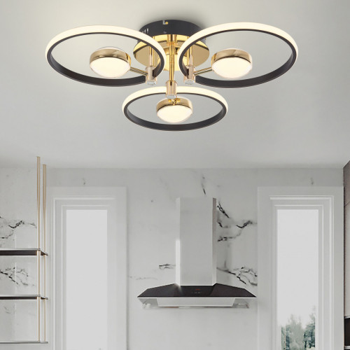 Потолочный светильник Arte Milano Ferrara 276140/3+3 BK/GD