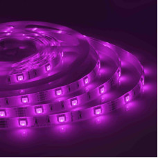 Светодиодная влагозащищенная лента Apeyron 12В 5050 7,2Вт/м RGB 5м IP65 00-41