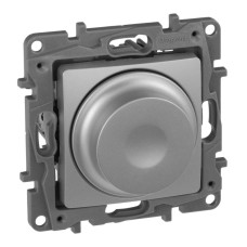 Диммер поворотный Legrand Etika без нейтрали 300W алюминий 672419