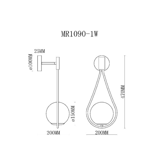Бра MyFar Florenz MR1090-1W