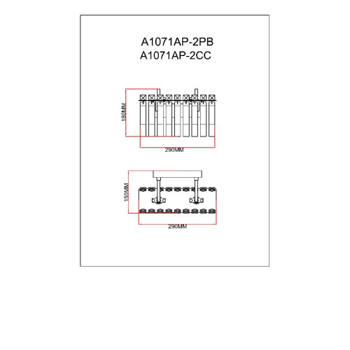 Настенный светильник Arte Lamp Mayotte A1071AP-2PB