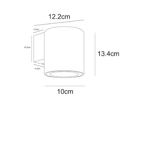 Уличный настенный светильник Arte Lamp Torcular A1813AL-1BK