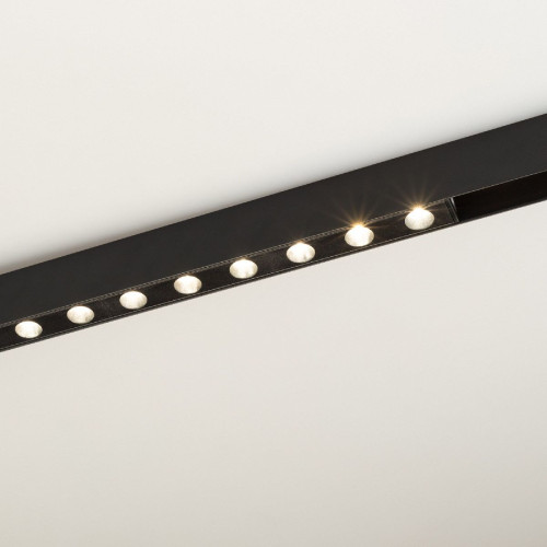 Трековый магнитный светильник Arlight MAG-DOTS-25-L600-18W Day4000 (BK, 30 deg, 24V, DALI) 046326