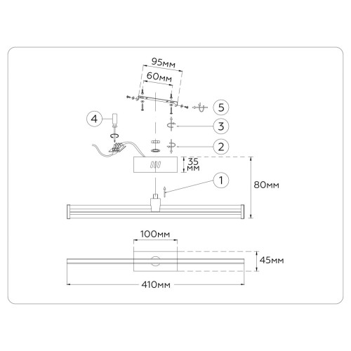 Настенный светильник Ambrella Light Comfort LineTech FL6114