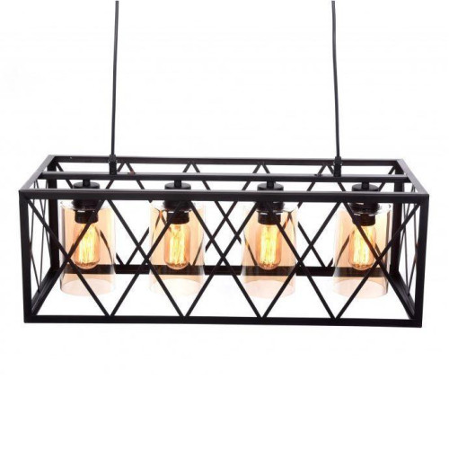 Подвесная люстра Lumina Deco Nortis LDP 11535-4 BK