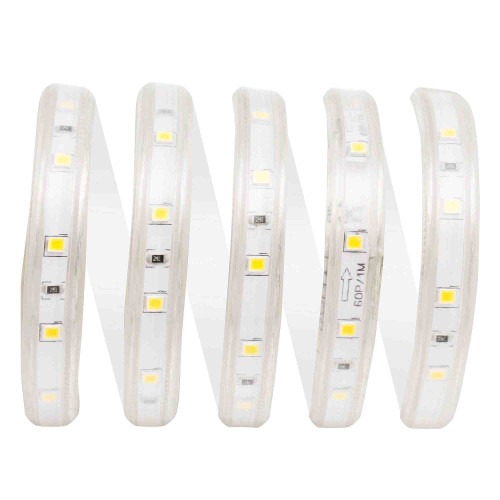 Комплект светодиодной ленты Apeyron 220В 4,8Вт/м smd3528/2835 60д/м IP65 300Лм/м 5м 6000К (сетевой шнур, заглушка, крепежи)  10-04