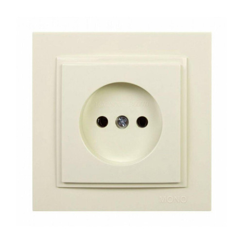 Розетка без земли Mono Electric Despina 16А 250В крем 102-170022-116