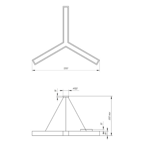 Подвесной светильник Эра Geometria SPO-144-W-40K-066 Б0050572