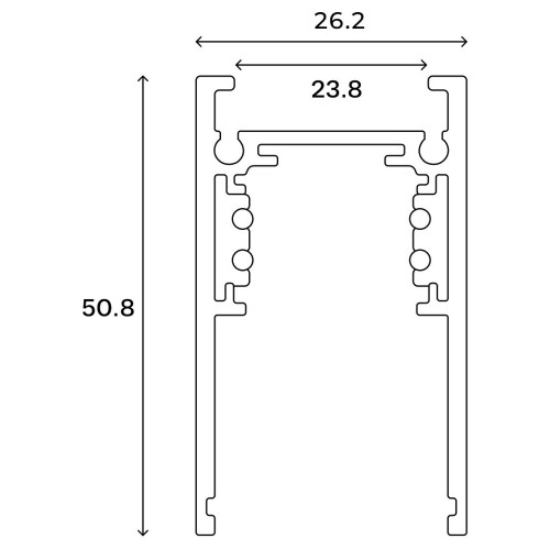Шинопровод трехфазный накладной с заглушками Hesby Lighting ElDeko HSBL_0051_1