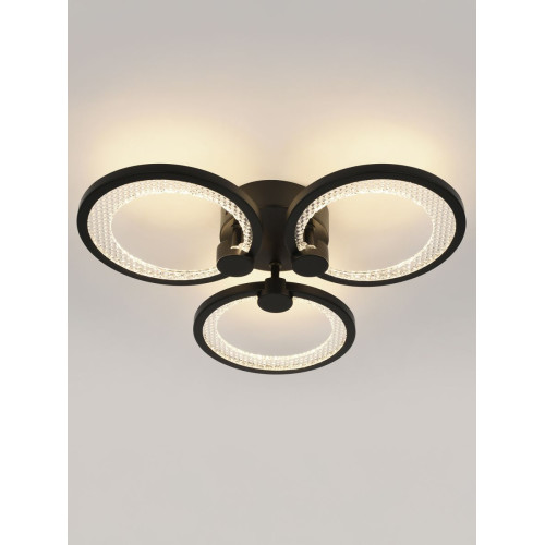 Потолочный светильник Эра Модерн Odry CLL-1-46W 3K-6,5K RC BK