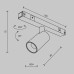Трековый магнитный светильник Maytoni Focus Led TR176-1-3WTW-M-B