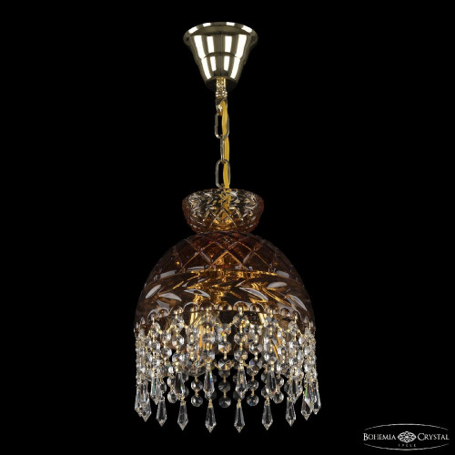 Подвесной светильник Bohemia Ivele Crystal 5478/22 G Amber/M-1F Drops Подвесной светильник Bohemia Ivele Crystal 5478/22 G Amber/M-1F Drops