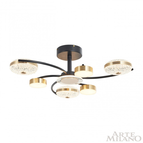 Потолочная люстра Arte Milano Ferrara 279169/3+3 BK/GD