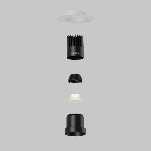 Встраиваемый светильник Maytoni Dip DL120-10W-2.7K-TRS-B