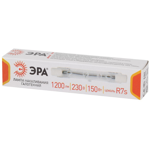 Лампа галогенная Эра R7S 150W 3000K J78-150W-R7s-230V Б0048492