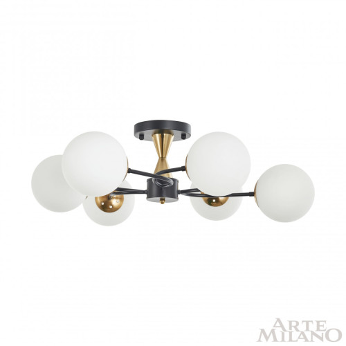 Потолочная люстра Arte Milano Neapolis 276808/6 BK/GD