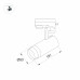 Трековый светильник Arlight LGD-GELIOS-TUNE-4TR-R80-20W Day4000-MIX (WH, 20-60 deg) 039157